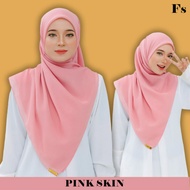 Tudung Bawal Cotton Plain Bidang 55 dan 45