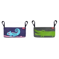IBIYAYA Stroller Organizer 🐾 | Pet Stroller Storage Bag  Crocodile Gray / Chameleon