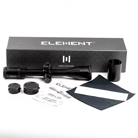 ELEMENT Optics Helix 6-24x50 FFP First Focal Plane Riflescope w/ Zerostop 30mm Tube APR-2D MRAD Reti