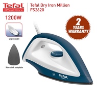 New Tefal 1200W Dry Iron Garment Linen Portable Non Stick Soleplate Handheld Hand Seterika Penggosok