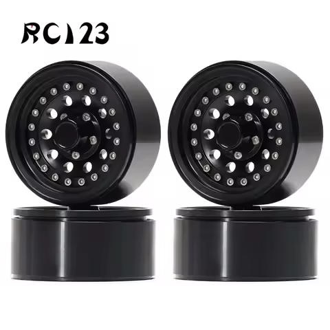 4PCS 1.9inch Aluminum Alloy Beadlock Wheel Rim for RC Crawler 1/10 Axial SCX10 90046 AXI03007 TRX4 B