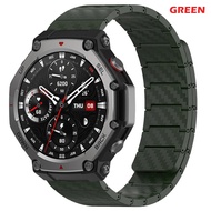 สายคาร์บอนไฟเบอร์แม่เหล็กสําหรับ Huami Amazfit T-REX 3 สายนาฬิกาสร้อยข้อมือ Solo Loop สําหรับ amazfi