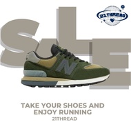 (21THREAD) Original Stone Island x 574 Legacy Dark Green Sneakers