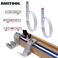 Adhesive Scale Steel Ruler Positive Reverse Middle Ruler with Glue Scale Tape Self-Adhesive Ruler Ad