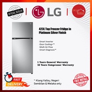 LG (SEND BY LORRY) 395L Top Freezer with Smart Inverter Compressor GN-B392PLGK - Lg Warranty Malaysia