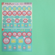 日本 RYU-RYU X ADERIA Retro造型貼紙/ 3 Way Circle/ 小白花