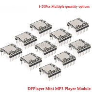 1-20Pcs DFPlayer Mini MP3 Player Module 16P TF Card U Disk MP3 DF Player Audio Voice Module Board IO