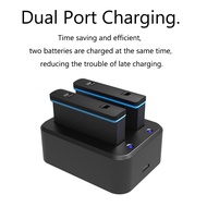 ☬ 2 in 1 Battery Fast Charging Hub For Insta360 ONE X3 Portable Fast Charger Dock For Insta 360 X3 Action Camera Battery Charger