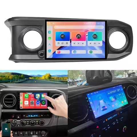Leeocar Wireless CarPlay Android Auto Car Radio For Toyota Tacoma 2016-2021 GPS Multimedia 2 Din 4G 