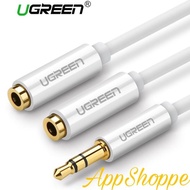 Ugreen Audio Splitter Earphone Cable Jack 3.5mm 1 Male to 2 Female SHOPEE