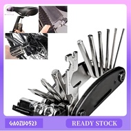 [gaozuo523] 16 in 1 Foldable Metric Bicycle Repair Tool Kit Portable Motorcycle Mechanic Tool Set