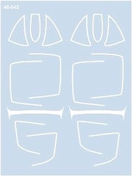 Furball Aero Design FAD48-042 1/48 F9F-8 Cougar Canopy Mask Sheet, 1/48 Mask Sheet