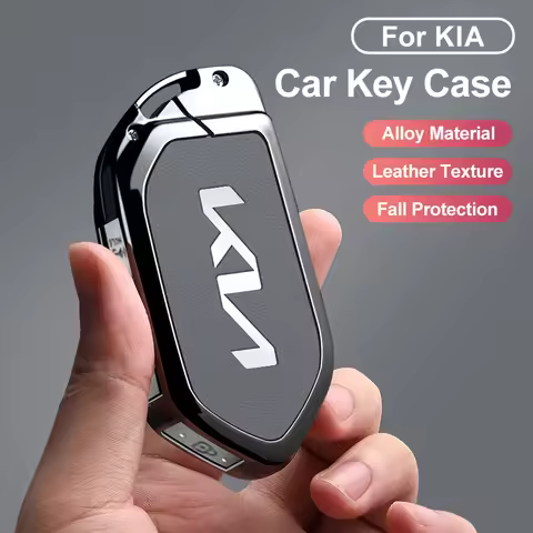 Zinc Alloy Car Remote Car Key Case Cover for Kia KN EV9 Picanto GT Line Carnival Seltos Sorento Morn