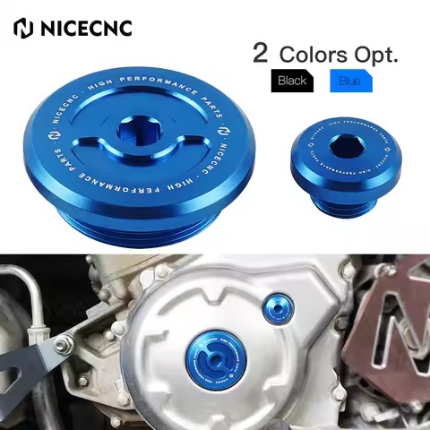 NICECNC Aluminum Crankcase Cover Plug For Yamaha Raptor 700 700R YFZ450R 450X YZ250F 450F 250FX 450F