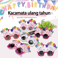 Ugal PEOPLE Trend Happy Birthday Accent Glasses for Today's Birthday Party Photo Props