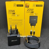 Realme Black Type C SUPERDART 5V 4A 20W VOOC Fast Charging Charger