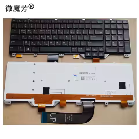 KR New Replace laptop keyboard For Dell Alienware M17X R5 M18 R3 backlight