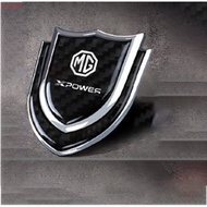 XD 1 Piece Carbon Fiber Shield Car Sticker Auto Side Badge For MG 3 5 6 ZS Car Window Decoration Dec
