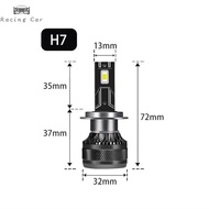 Takimeo 1PC 200W Đèn pha LED H1 H8 H11 HB3 HB4 9005 9006 H4 H7 đèn LED 6000K 50000lm tự động đèn LED