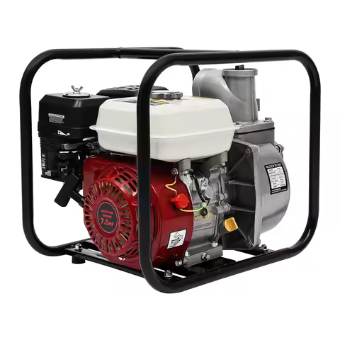 7.5HP Water Transfer Pump 4-Stroke Gasoline Engine Water Pump 1000L/min Flow Gasoline Powered for Fa