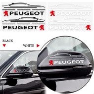 2PCS Car Rearview Mirror Side Reflective Decal Body Decoration Sticker For Peugeot 405 605 806 RCZ 2