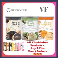 [Any 2, Free 3 Trial Sachets] Kinohimitsu Royal Pumpkin/ Royal Black/ Royal Green Superfood 1KG [Exp 2025]