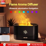 SG Stock 180ml Flame Air Humidifier Aroma Diffuser Aromatherapy Flame Fire Air Humidifier Aroma Diff