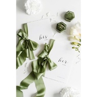 Wedding Vows Card Set with Decor Accessories 4U19 – His Vows Her Vows, Wedding Decoration Photograph
