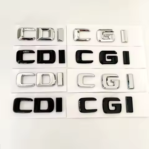 3D ABS Car Trunk Badge Letters E320 C220 ML 270 B C E CLK GLK 200 220 CDI CGI Emblem For Mercedes ML