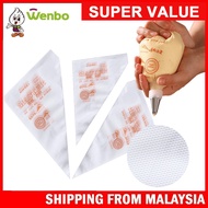 Wenbo 100Pcs Disposable Piping Bag Icing Piping Bag Pastry Piping Bag Disposable Decorating Piping B