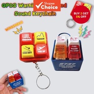 EGPWS Warning Sound Button Keychain Toy Pilot Crew Alert Button Toy with LED Light Aviation Stress R