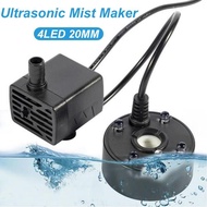 USB Mist Maker Fogger Atomizer Fogger Mist Fogger Fog Machine Ultrasonic Fogger with LED Lights Pond