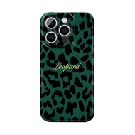 Green Leopard Print QYJS Phone Case Suitable for IPhone 11 13 14 15 16 ProMax 12 PRO X XS XR XSMAX 1