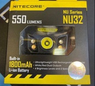 🔥 原裝行貨🔥Nitecore NU32 Headlamp 550lm 輕量級 充電頭燈 跑步 露營 頭燈