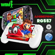 ANBERNIC RG557 Handheld Gaming Console 5.48" AMOLED HD Screen Android 14 Processor Dimensity 8300