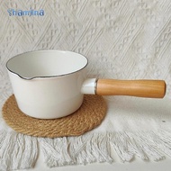 Shamjina Enamel Milk Pot, Porridge Pot, Multifunctional Pot, Lightweight Saucepan, Melting