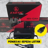 Battery Charger Electric Bicycle Charger By Exotic 48V-12/20 AH