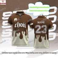 2024  new original jersey Baju Tshirt Lelaki Viral Custom Jersey Ootd Collar Polo Shirt Stand Collar Plus Size Men Women