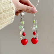 Rantai Telefon Tomato Asli Hiasan Beg Loket Guban Gadis Comel Rantai Kunci Tomato Perayaan *wj # 02