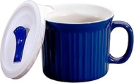CorningWare 20 oz Blue Meal Mug with Lid