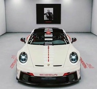 ปลอกกระโปรงด้านข้าง Porsche 911GT3 สติกเกอร์ตกแต่งรถยนต์สปอร์ตแบบส่วนบุคคล เหมาะกับรถ 911 GT3RS 718