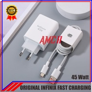 CHARGER CASAN INFINIX FAST CHARGING TYPE C ORIGINAL FAST CHARGING TYPE C 45 WATT