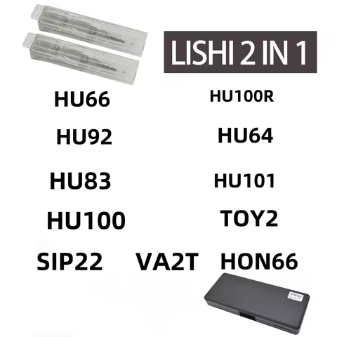 Lishi HU66 Decoder 2 in 1 Lishi Tool HU100 HU83 HU92 HU100R HON66 SIP22 HU101 For VW,FORD, BMW Locks