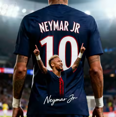2026 Top selling Neymar No. 10 jersey: Legendary imprint of Paris Saint Germain Neymar wearing the N