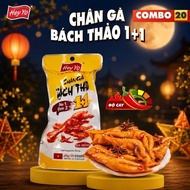Combo of 20 Bach Thao chicken feet (20 packs of 70g - 2 feet) vacuum-sealed spicy chicken feet made 