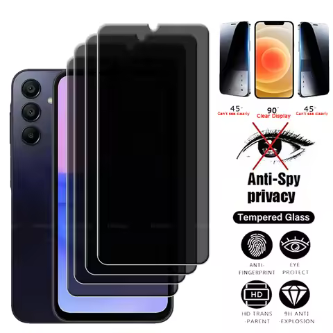 1/2/3/4Pcs For Samsung A15 Glass Samsung Galaxy A15 Tempered Glass 9H Privacy Anti-Spy Cover Screen 