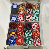 Biji Karambol Super Diameter Besar / Jumbo Semua Motif / Random | koin krambol 2 lapis tebal 5 mm or