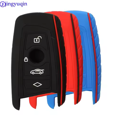 jingyuqin 4B Remote Car Key Silicone Cover Case For BMW F10 F20 F30 Z4 X1 X3 X4 M1 M2 M3 E90 1 2 3 5