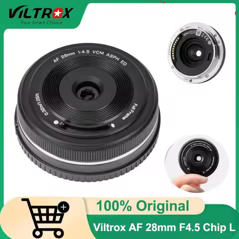 VILTROX 28mm F4.5 L, Pancake Lens for L-Mount, Full Frame Auto Focus Ultra-Thin Wide Angle Lens for 