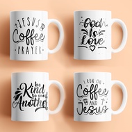 B&W Bible Verses White Mug Ceramic 11oz | COFFEE MUG